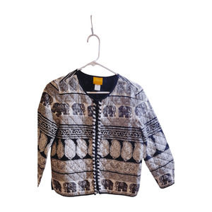 Ruby Rd Petite Womens Top Indian Print Elephants